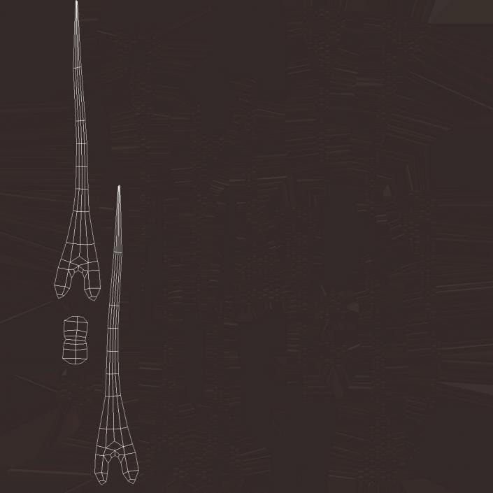 3D Structure of Human Hair model