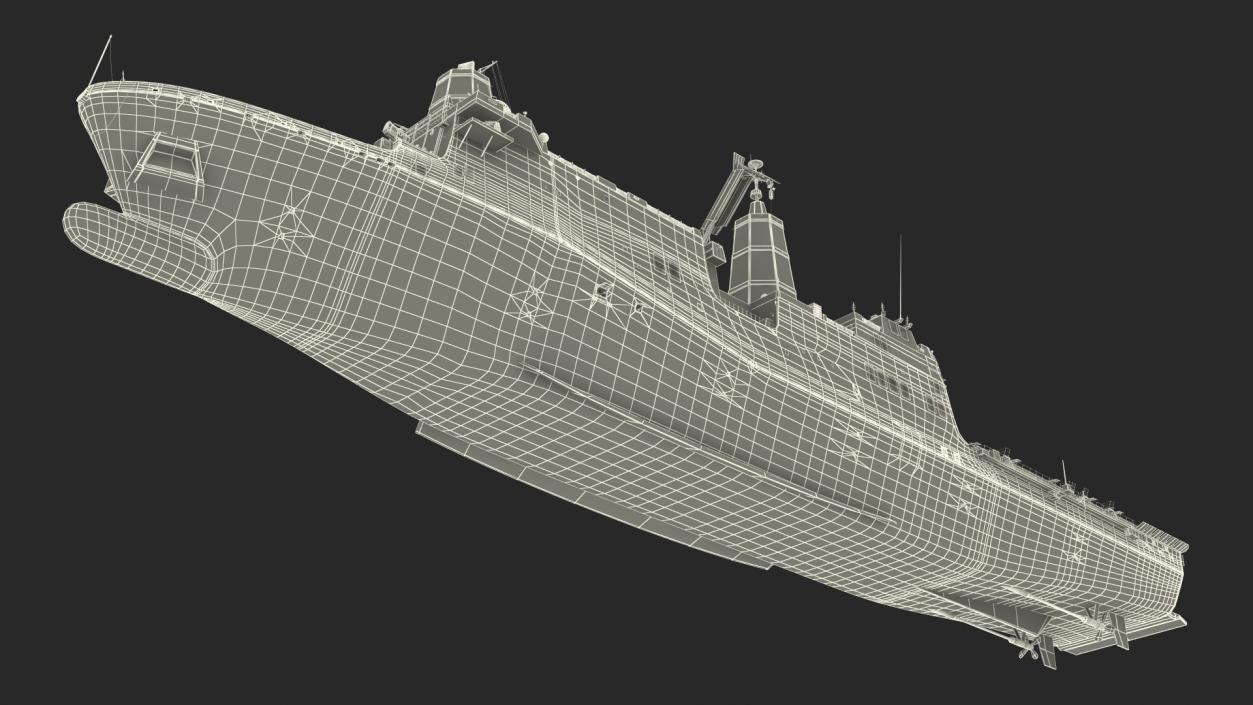 3D San Antonio Class with Sikorsky MH 53 Pave Low