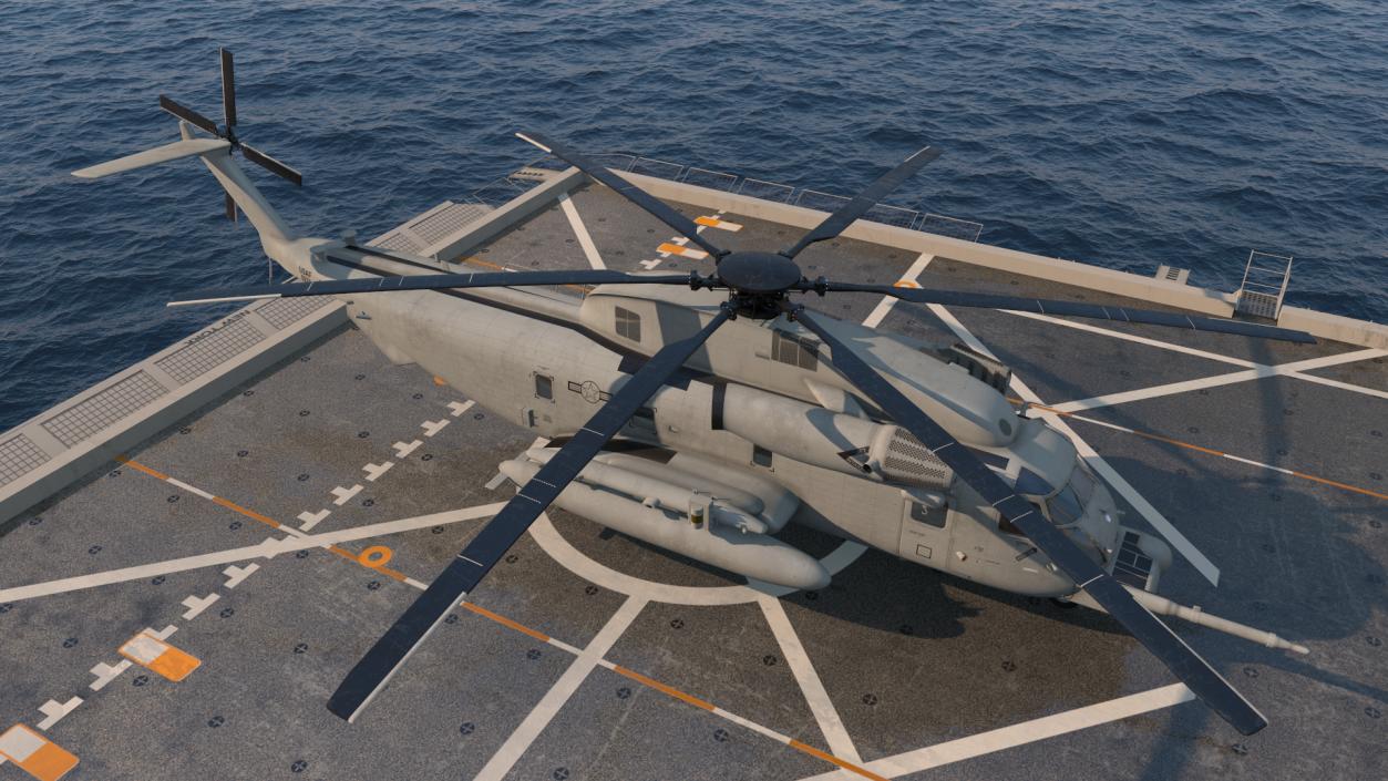 3D San Antonio Class with Sikorsky MH 53 Pave Low