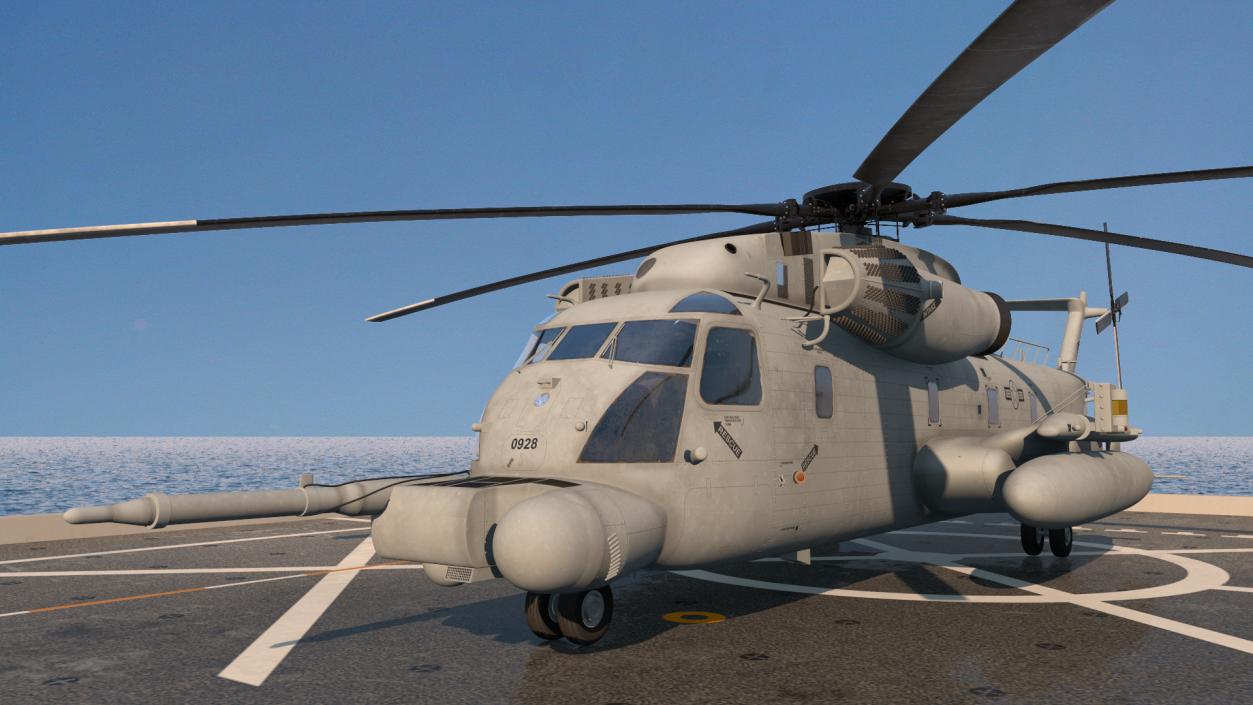 3D San Antonio Class with Sikorsky MH 53 Pave Low