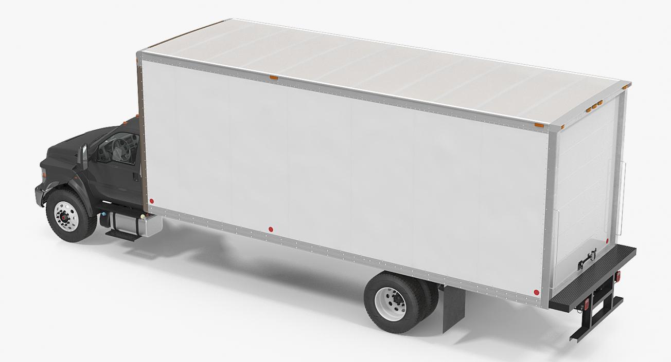 3D Rigged Box Trucks 3D Models Collection model