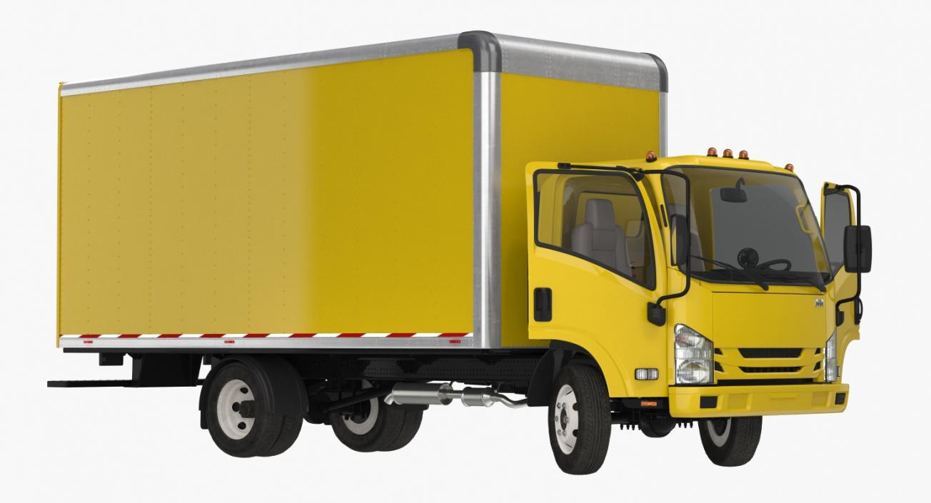 3D Rigged Box Trucks 3D Models Collection model