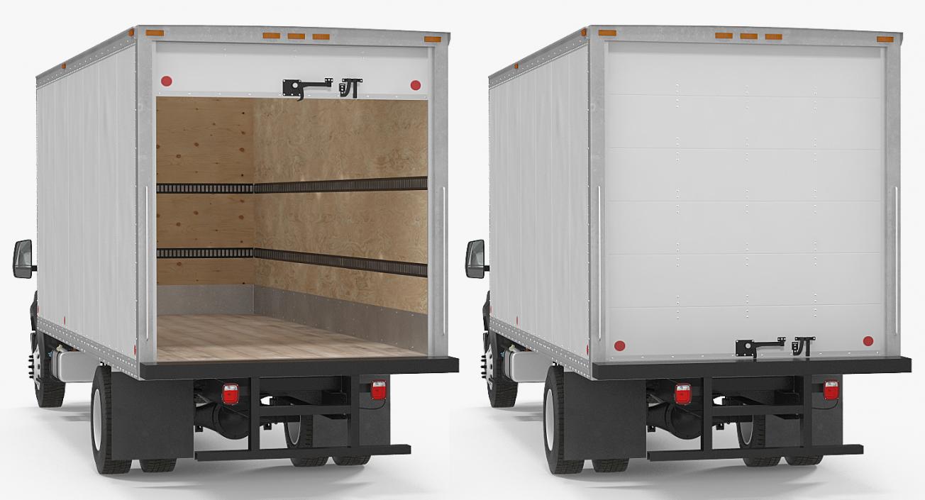 3D Rigged Box Trucks 3D Models Collection model