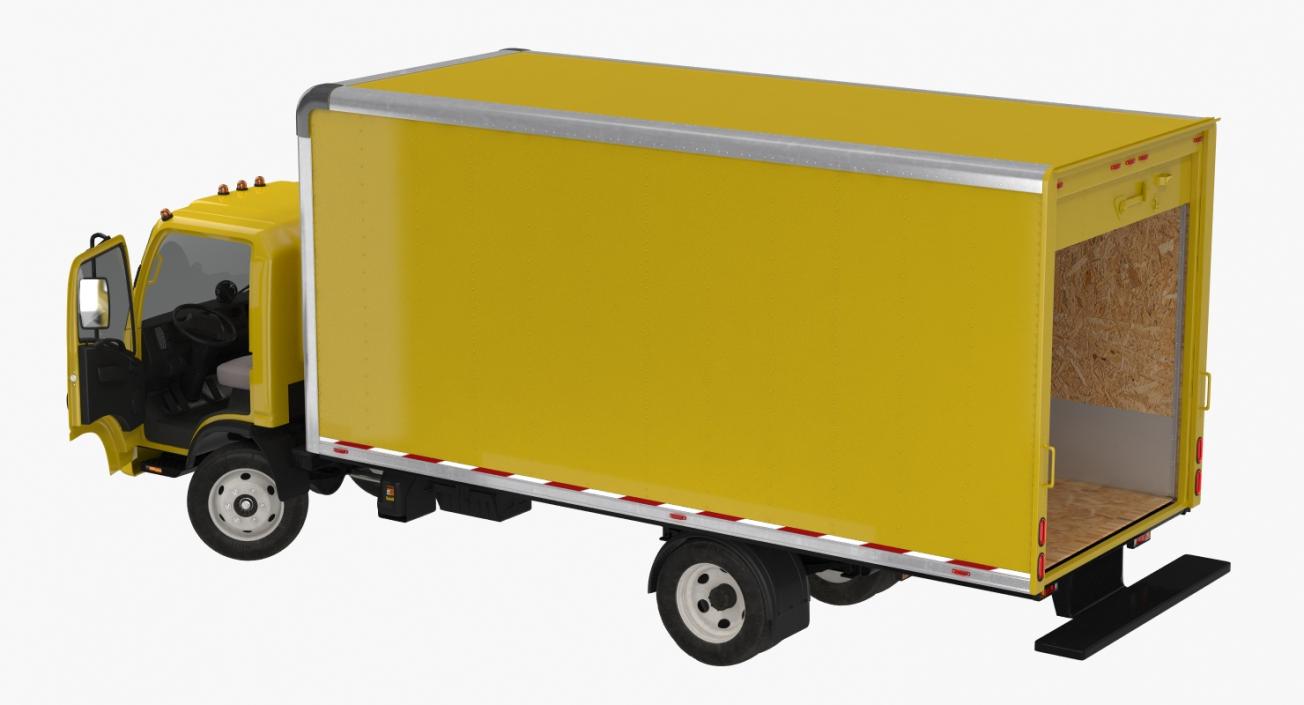 3D Rigged Box Trucks 3D Models Collection model