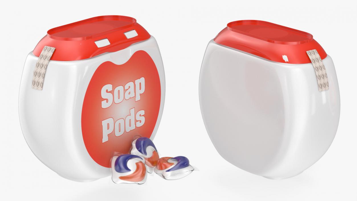 3D Detergent Soap Pods Pack 3