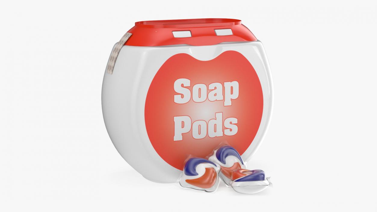 3D Detergent Soap Pods Pack 3