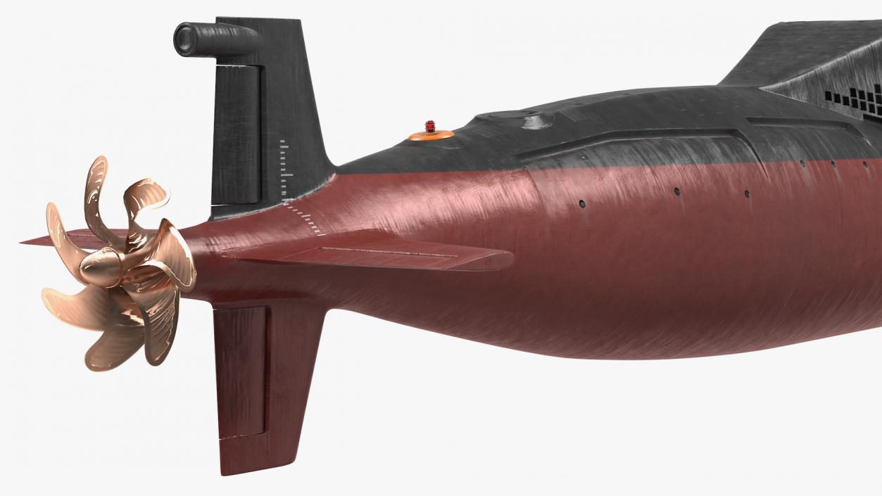 3D Jin Class Ballistic Missile Submarine Type 094 Rigged model