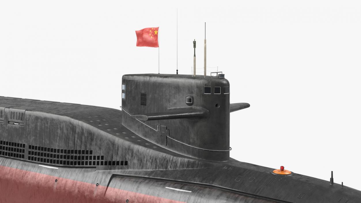 3D Jin Class Ballistic Missile Submarine Type 094 Rigged model