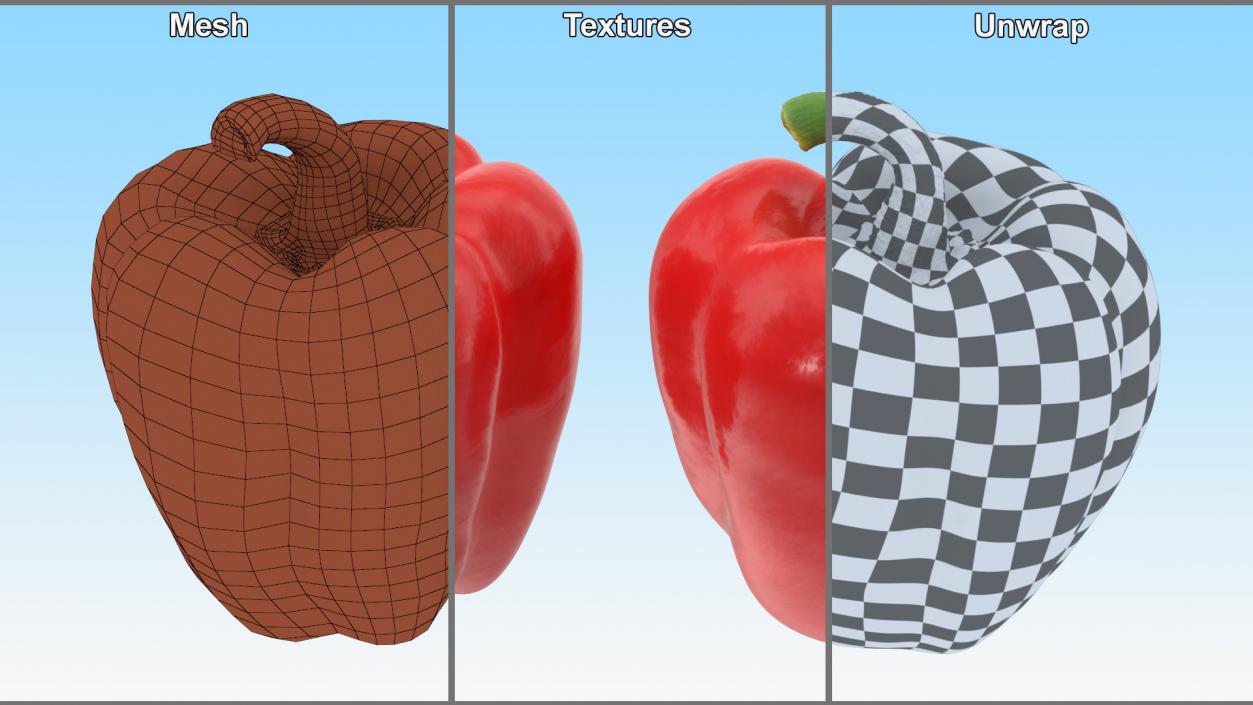 3D Fresh Peppers Collection 4