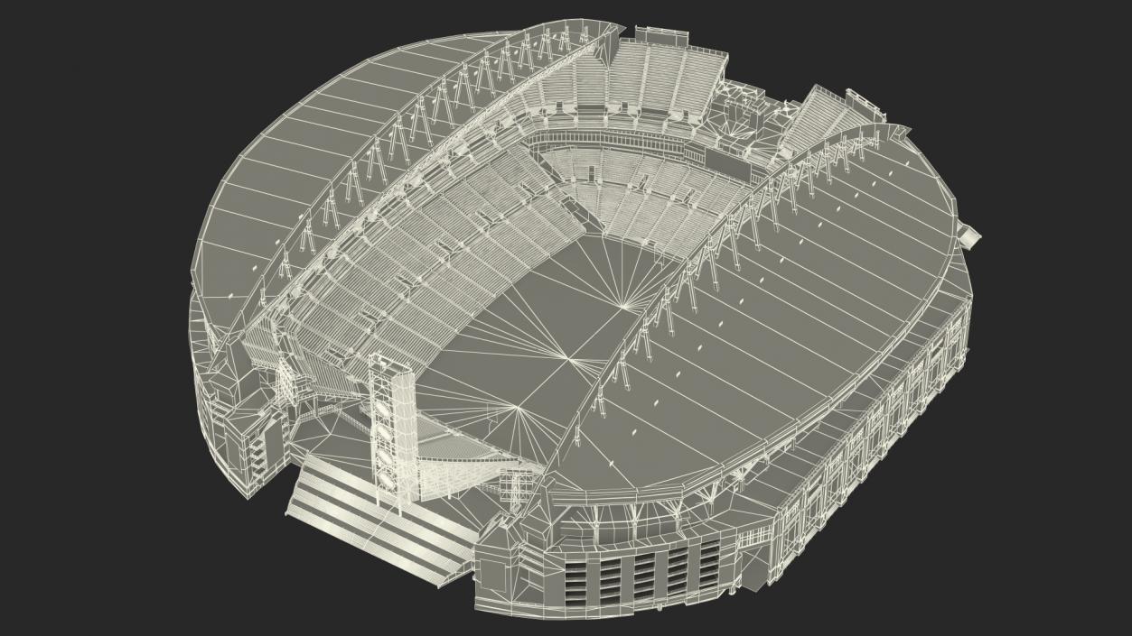 3D Lumen Field Multi Purpose Stadium model