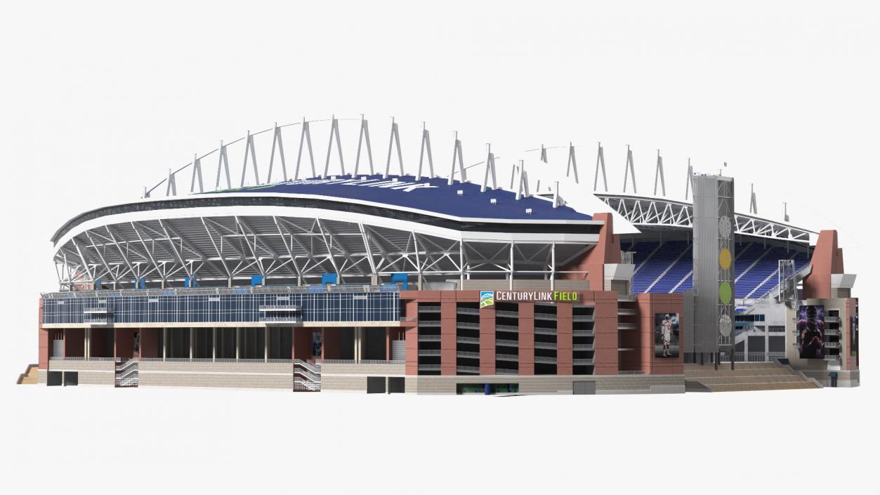 3D Lumen Field Multi Purpose Stadium model