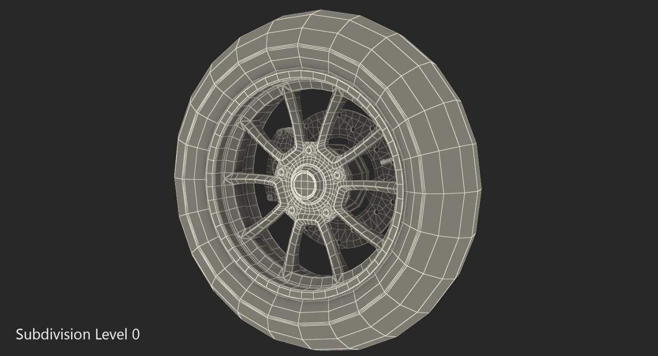 3D Scooter Wheel model