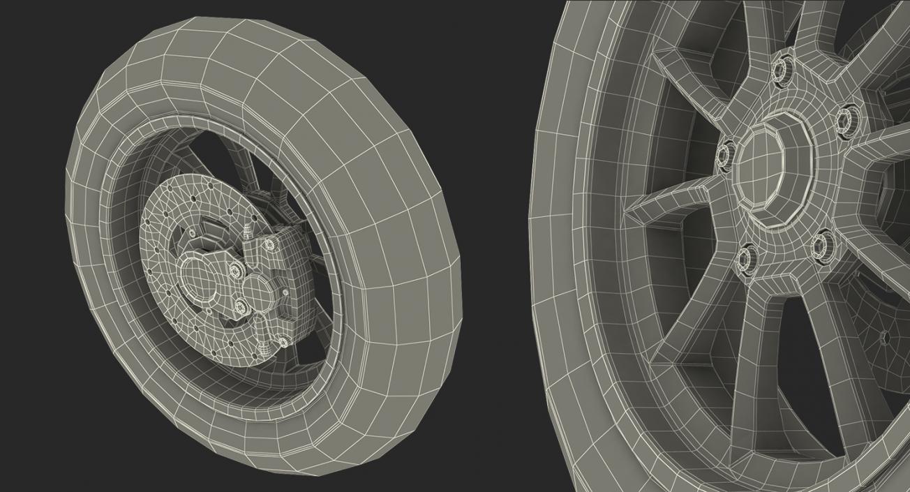 3D Scooter Wheel model