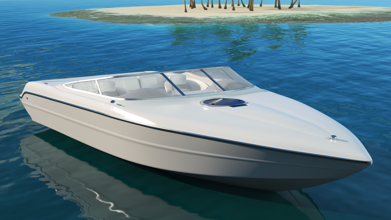 3D model White Deck Boat