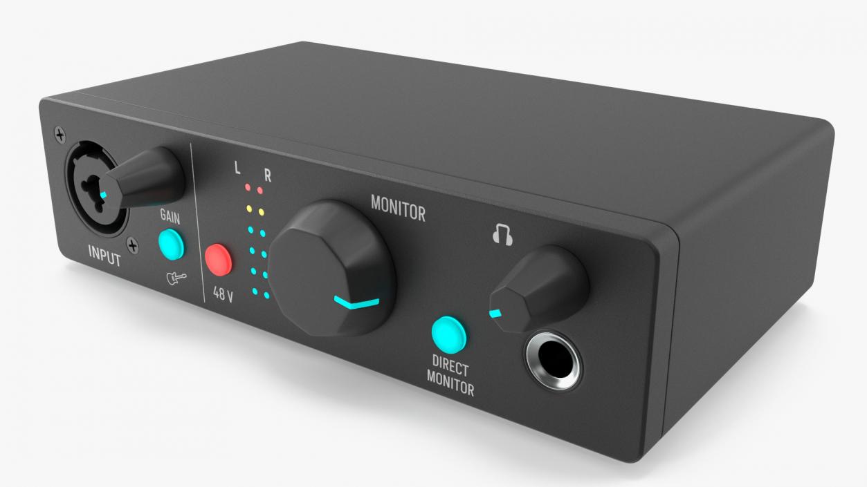 3D Portable USB Audio Interface model