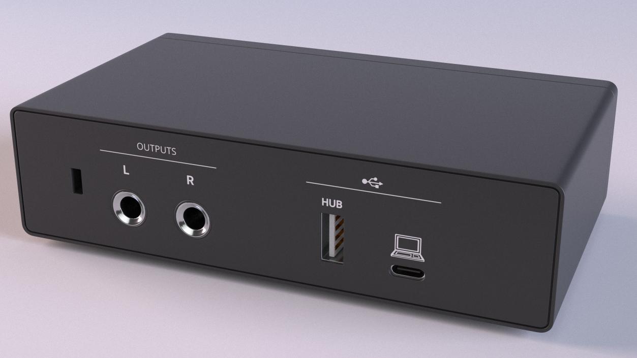 3D Portable USB Audio Interface model