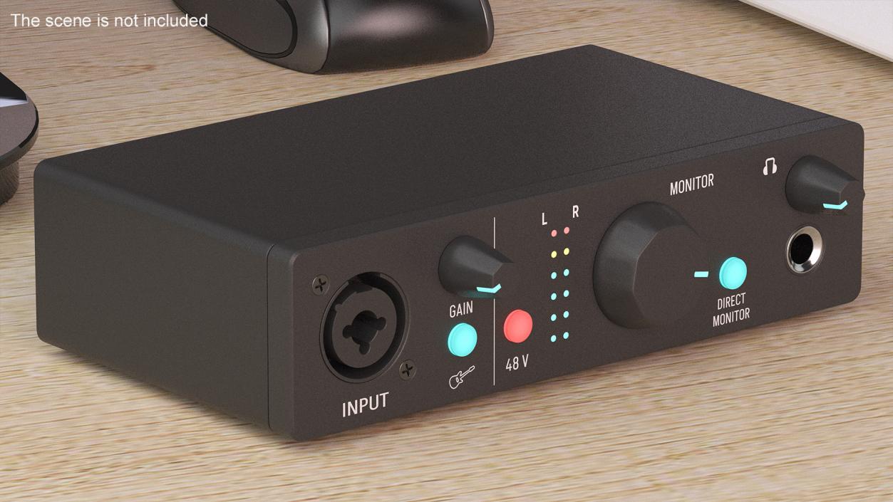 3D Portable USB Audio Interface model