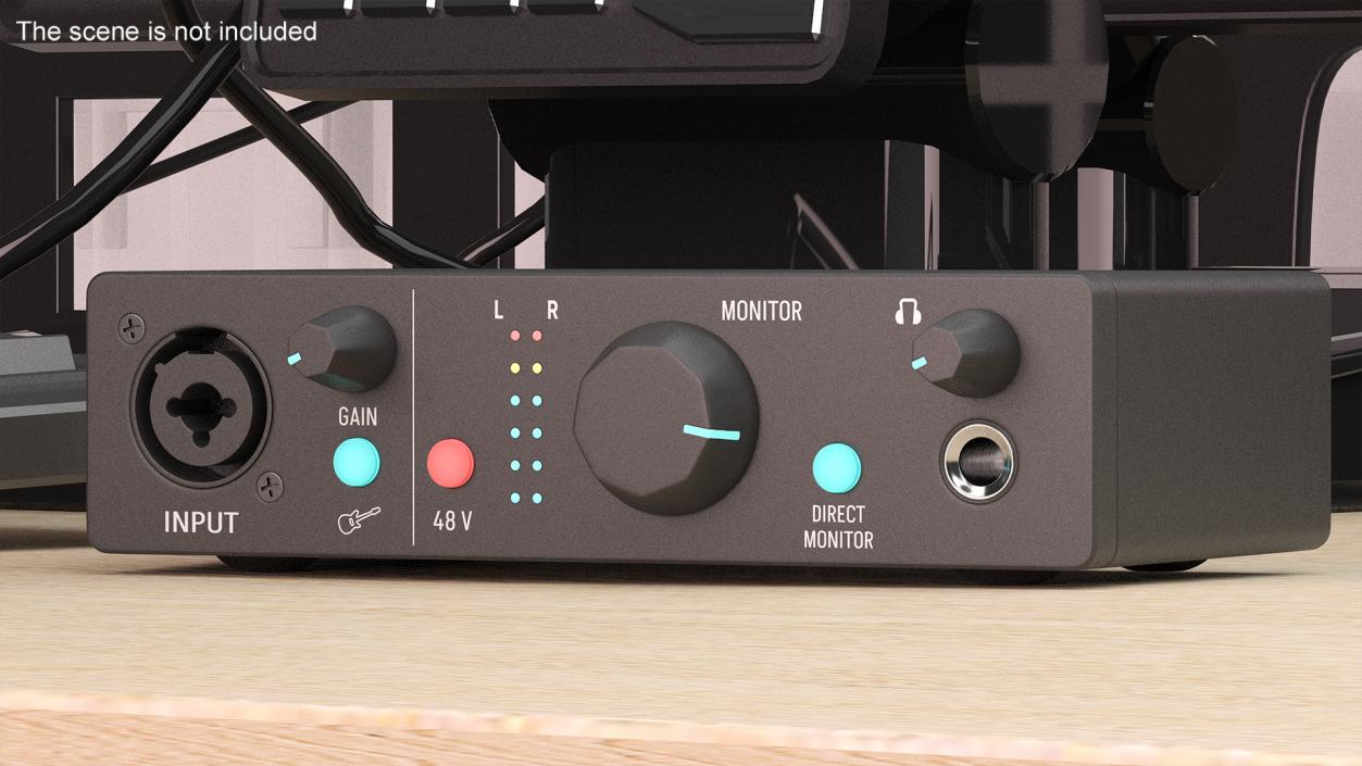 3D Portable USB Audio Interface model