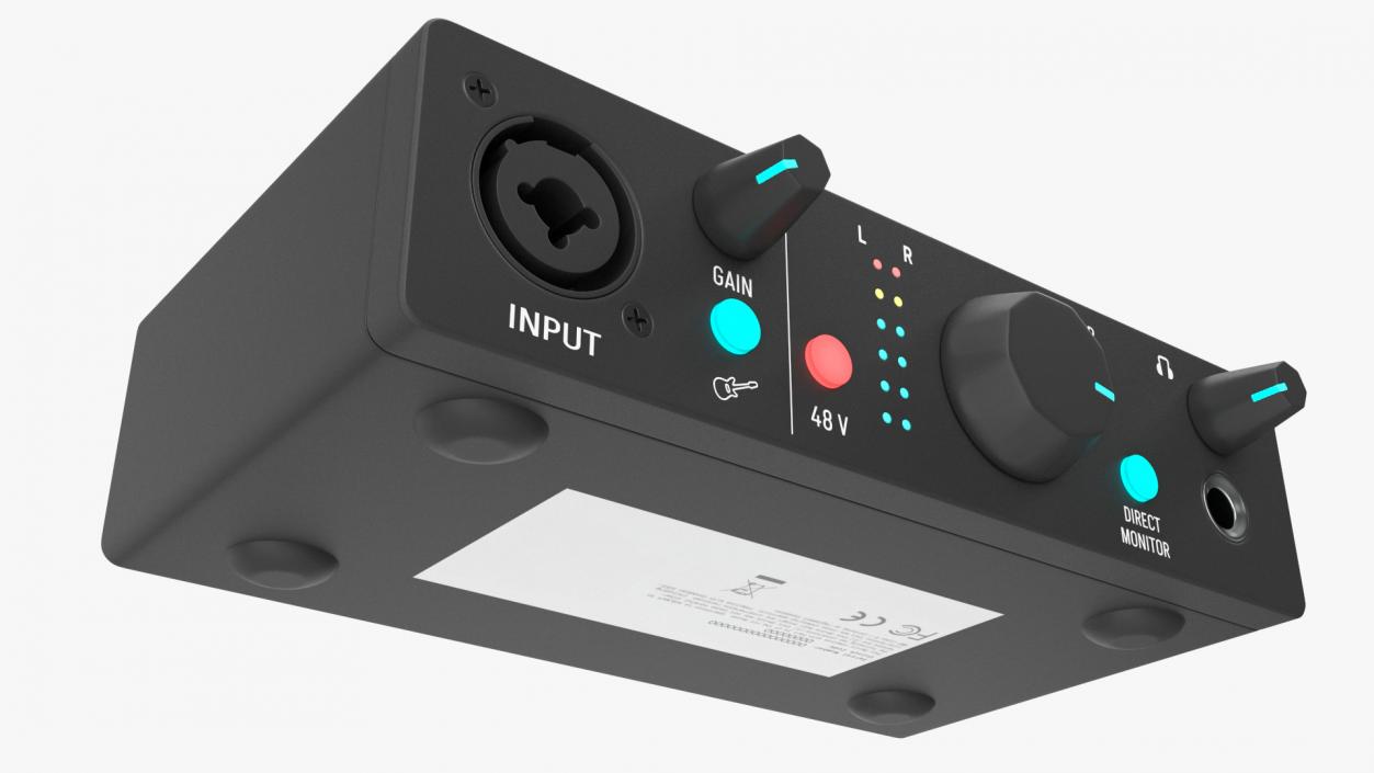 3D Portable USB Audio Interface model