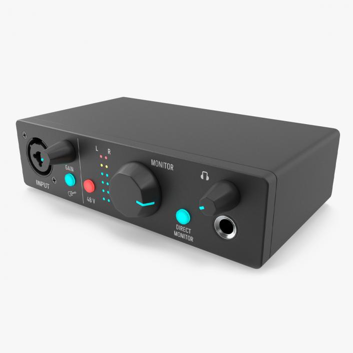 3D Portable USB Audio Interface model