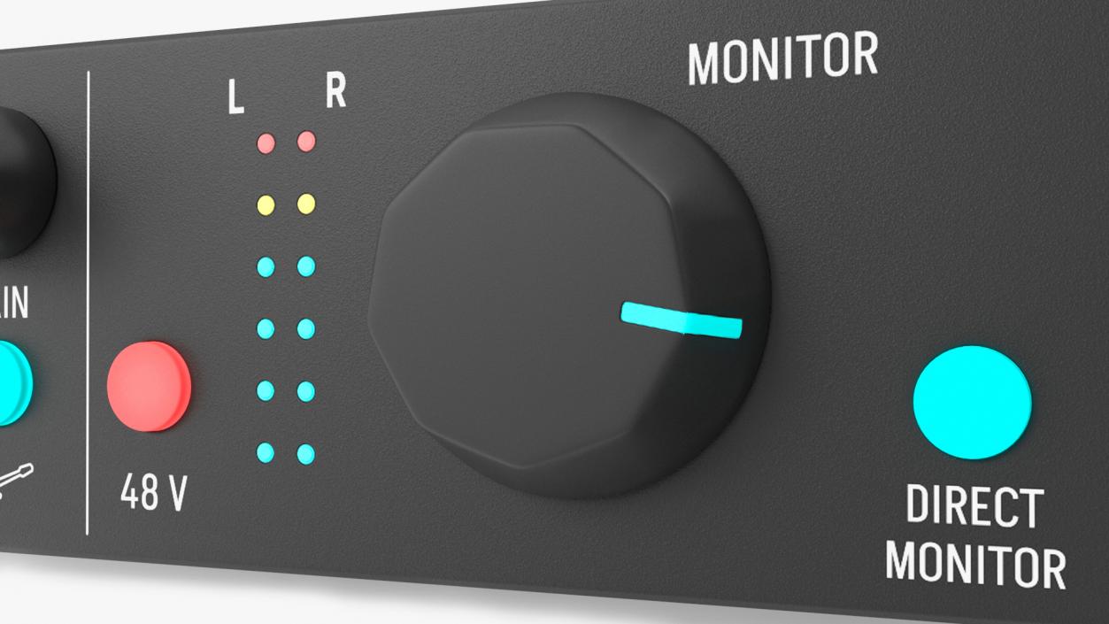 3D Portable USB Audio Interface model