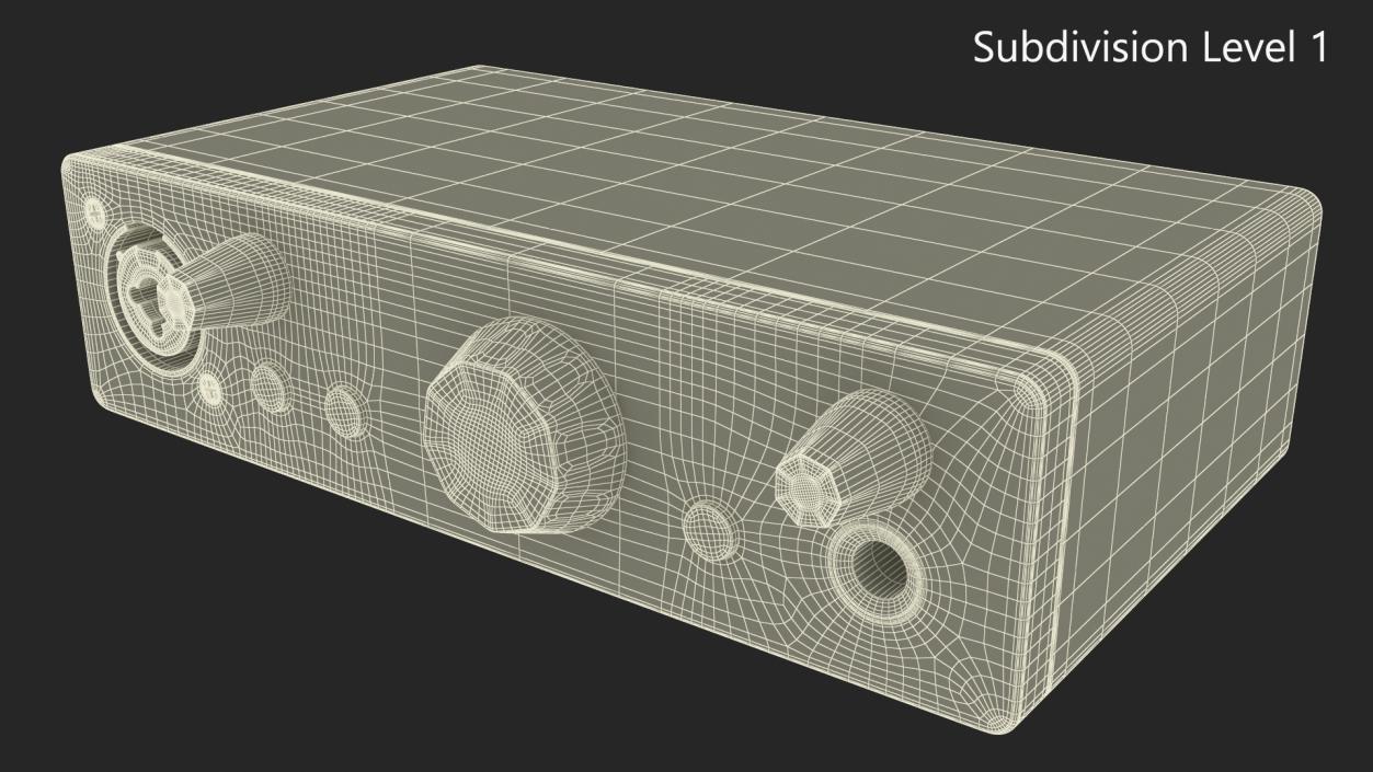 3D Portable USB Audio Interface model