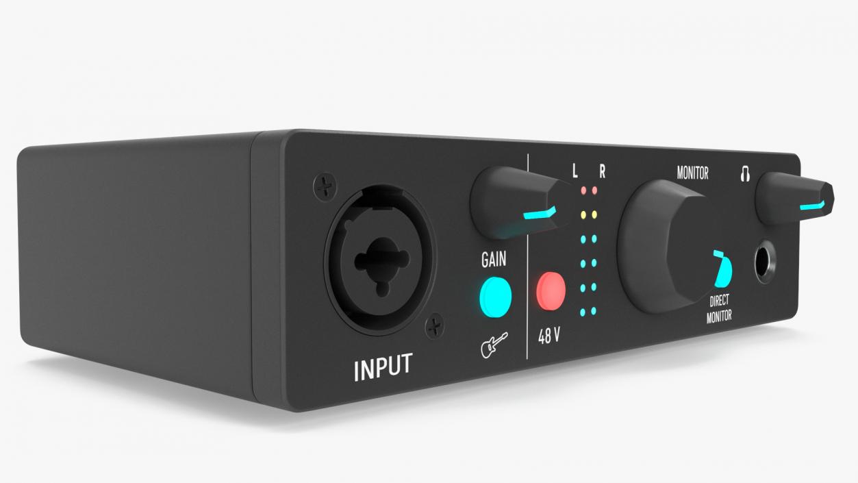 3D Portable USB Audio Interface model