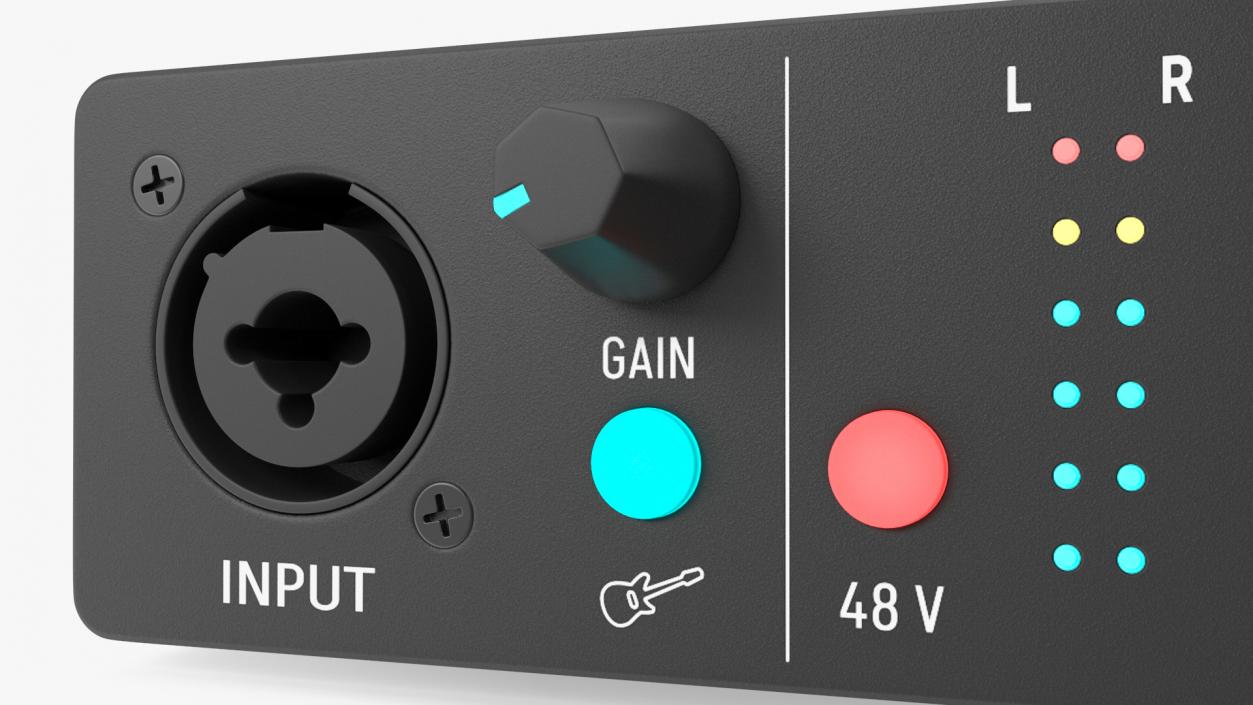 3D Portable USB Audio Interface model