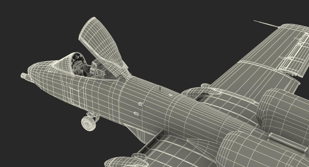 Fairchild Republic A-10 Thunderbolt II Green 3D model