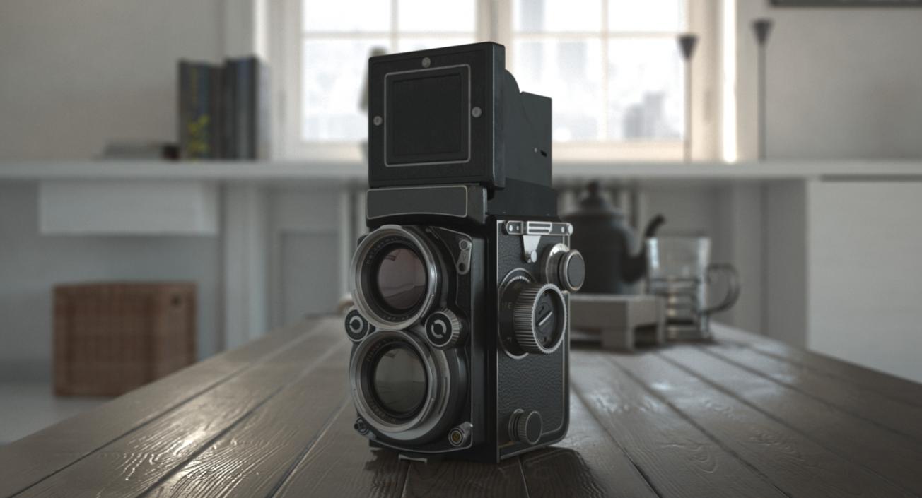 3D Old Twin Lens Camera Generic model