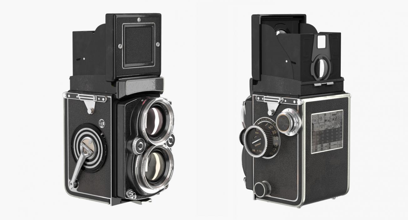 3D Old Twin Lens Camera Generic model