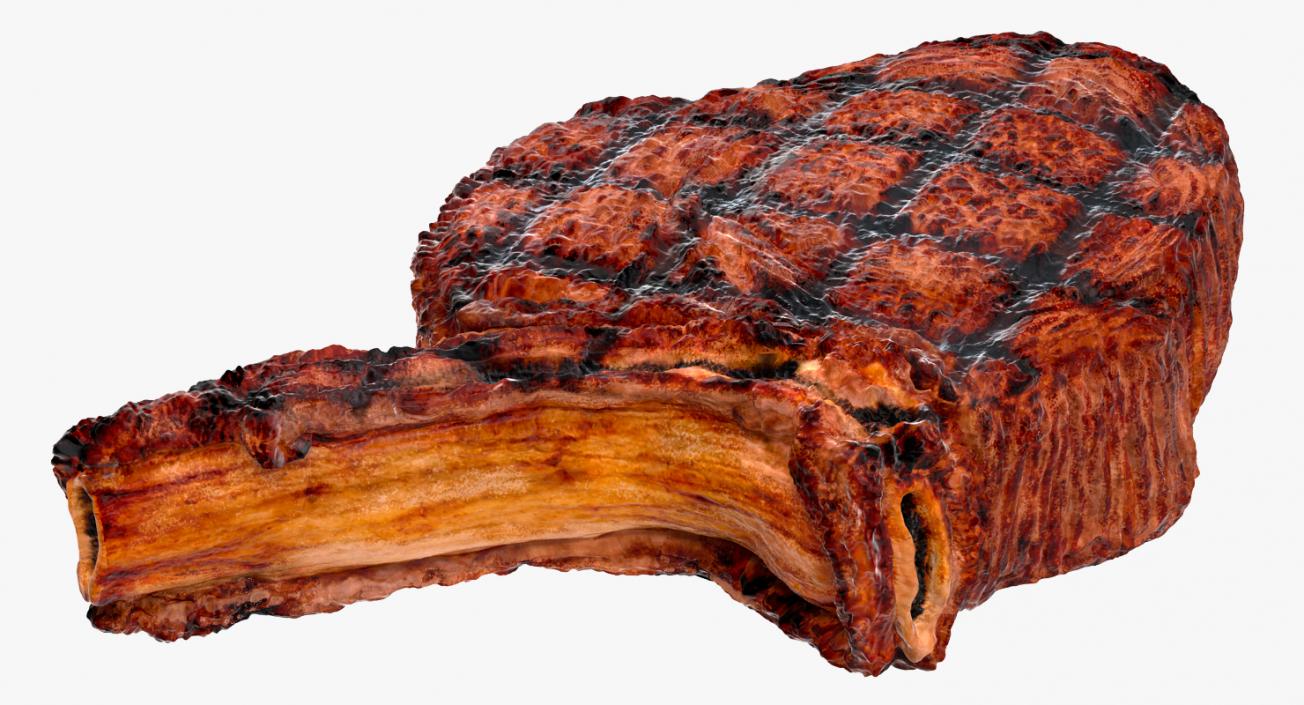 3D Grilled Rump Steak model