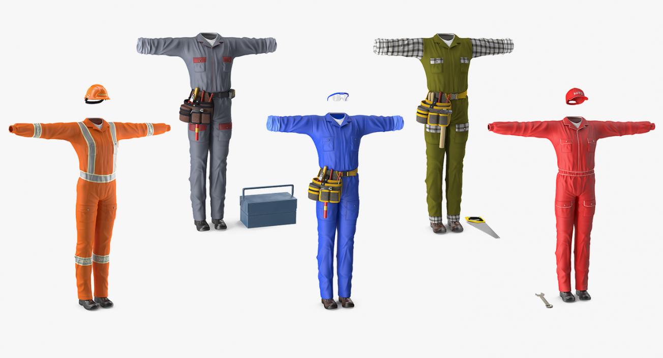 Workman Uniforms Collection 3 3D model