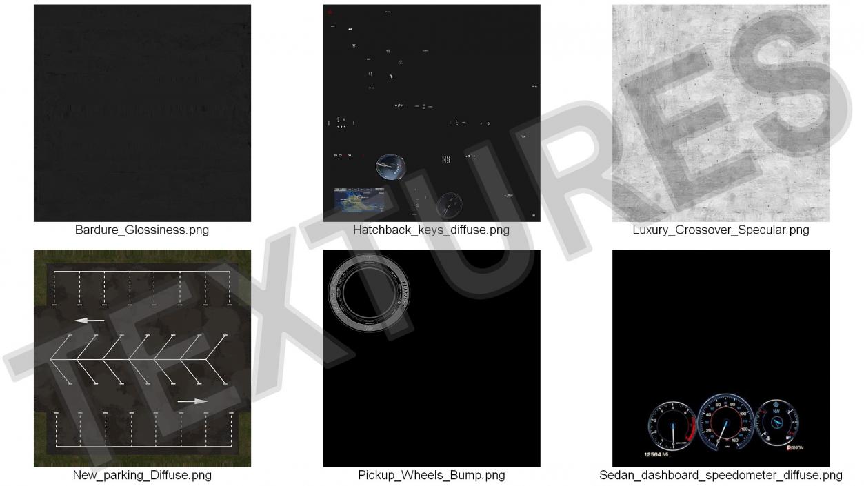 3D On Street Parking 26 Spaces Filled New model