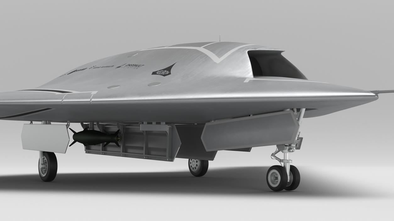 3D model Dassault nEUROn Stealth UCAV Rigged