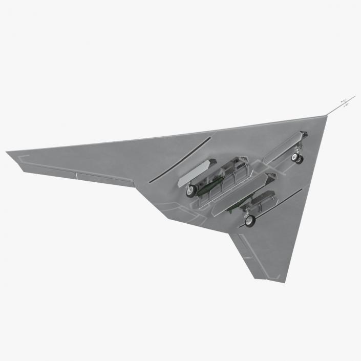 3D model Dassault nEUROn Stealth UCAV Rigged