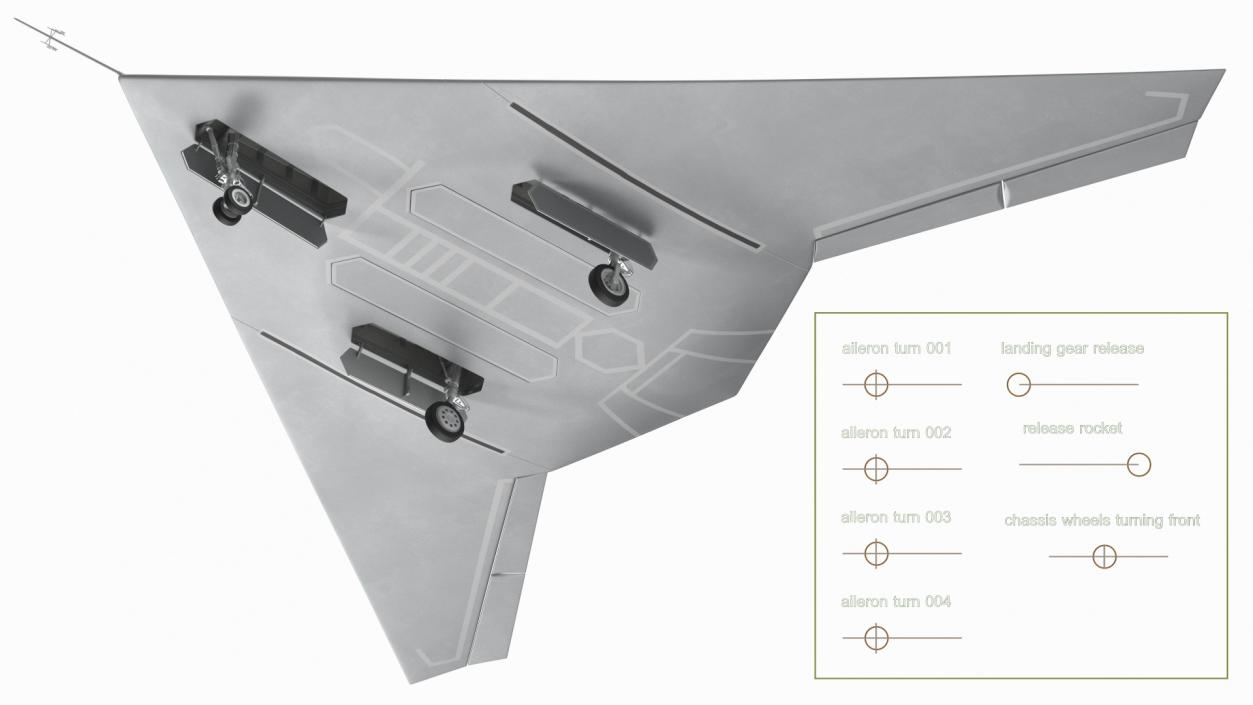 3D model Dassault nEUROn Stealth UCAV Rigged