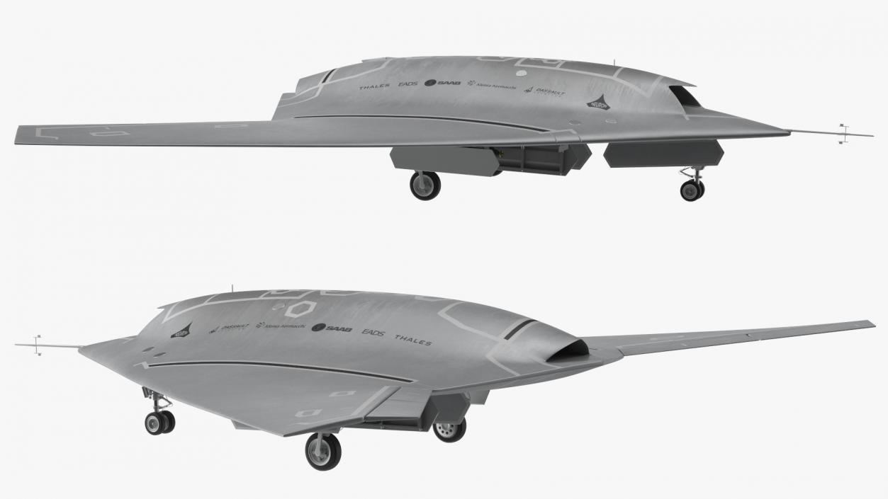 3D model Dassault nEUROn Stealth UCAV Rigged