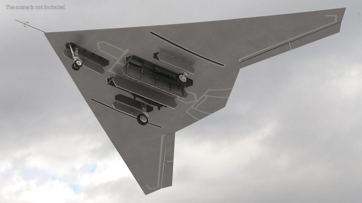 3D model Dassault nEUROn Stealth UCAV Rigged