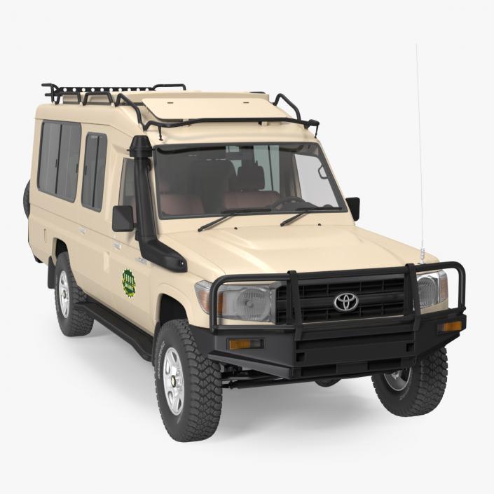 3D Toyota Land Cruiser Safari Beige Clean model