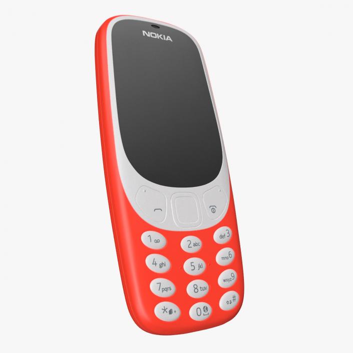 3D Nokia 3310 New Red model