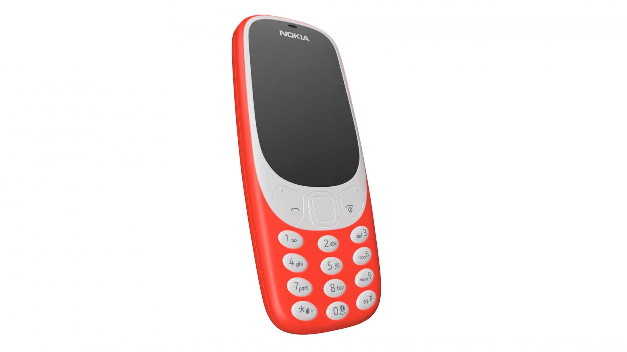 3D Nokia 3310 New Red model