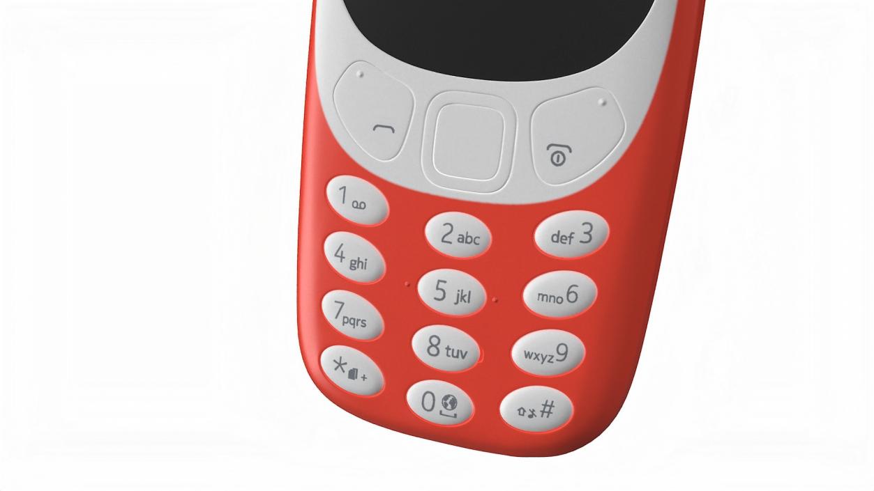 3D Nokia 3310 New Red model