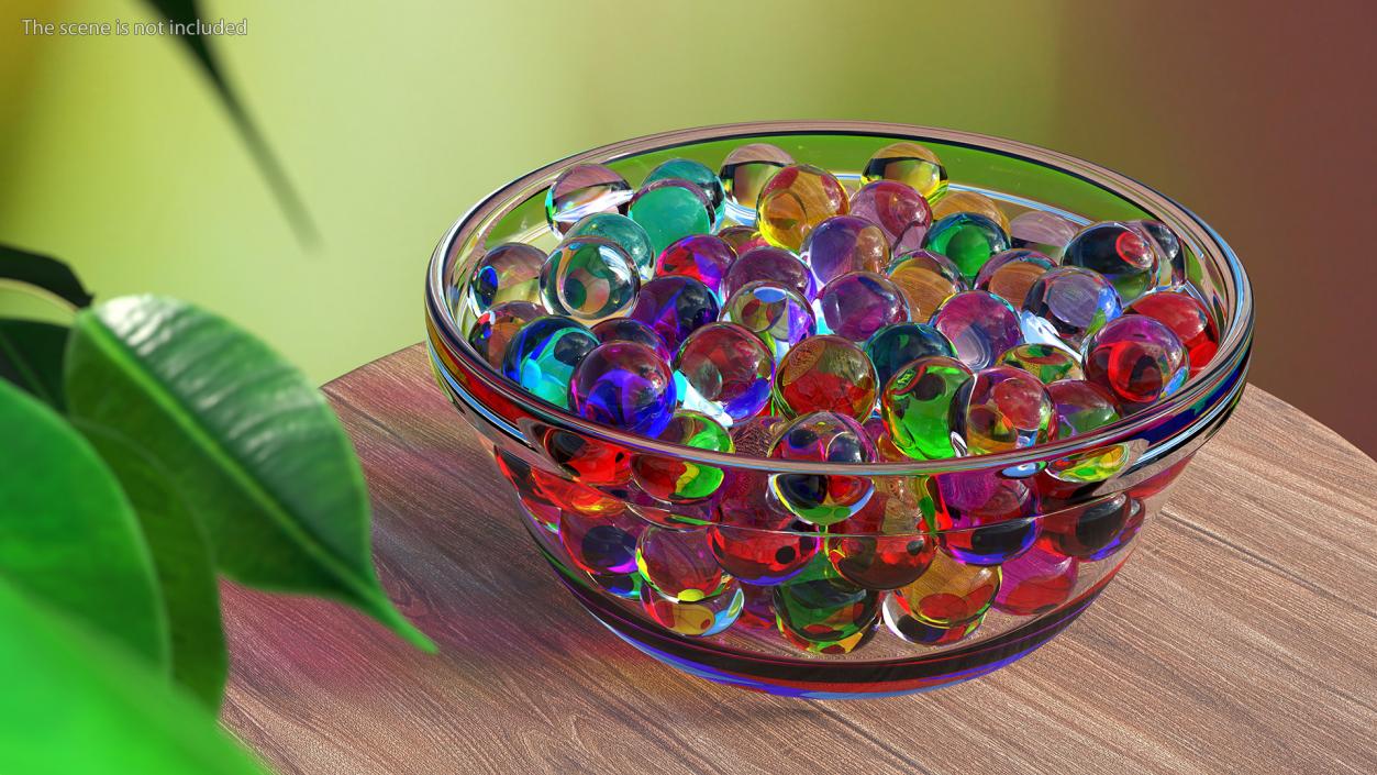 3D model Bowl with Water Gel Beads