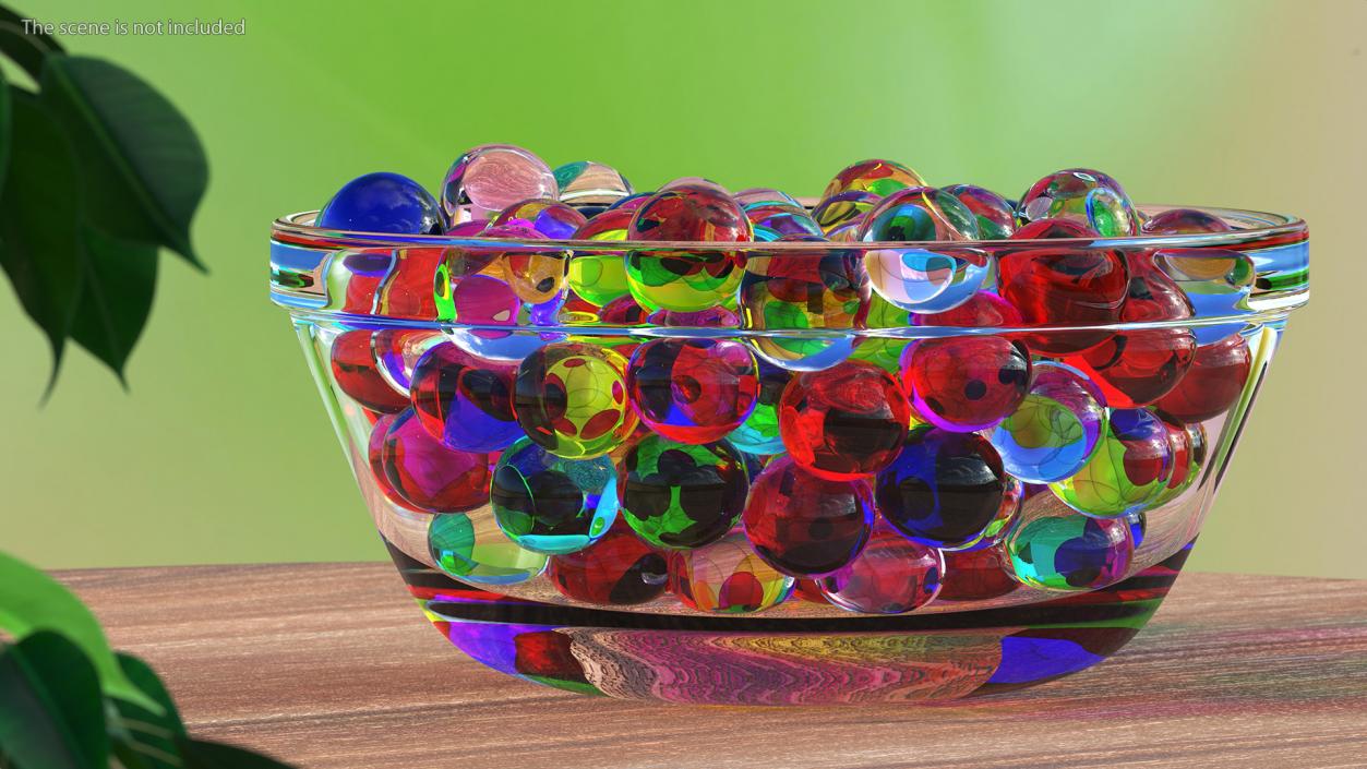 3D model Bowl with Water Gel Beads