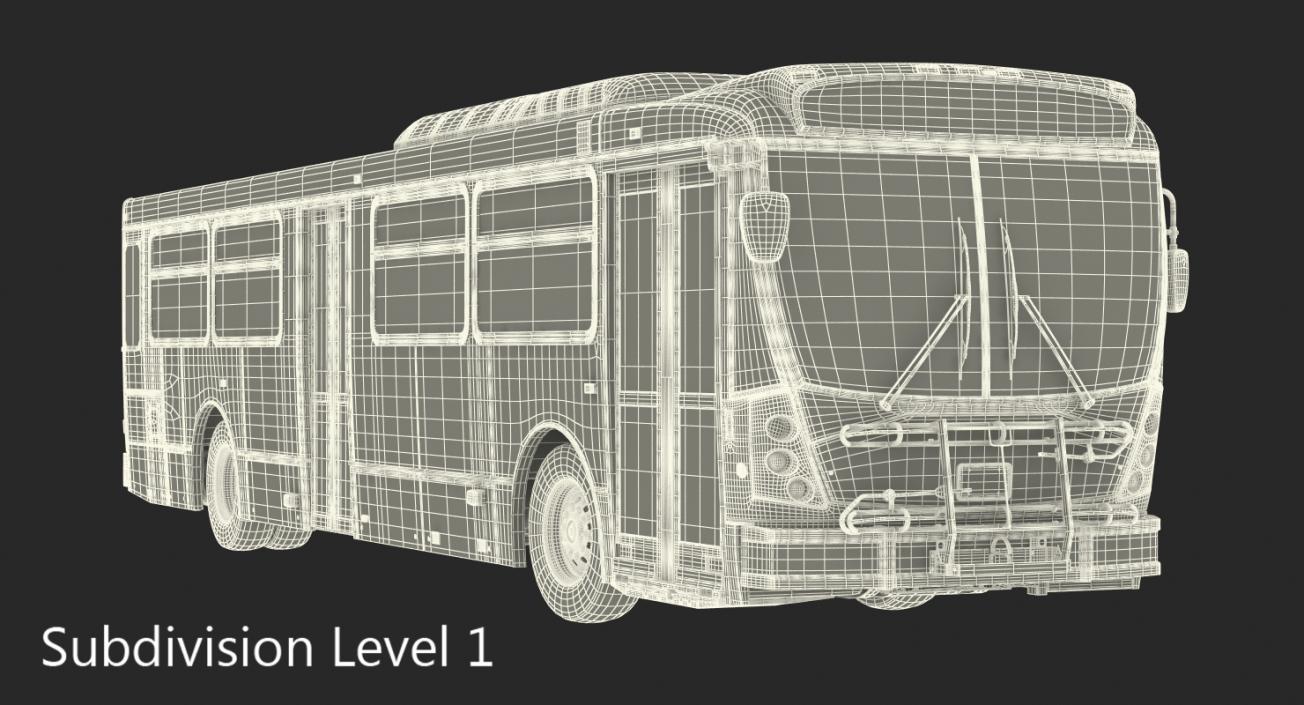 3D Bus Nabi Model 416 NYC Airport Express model