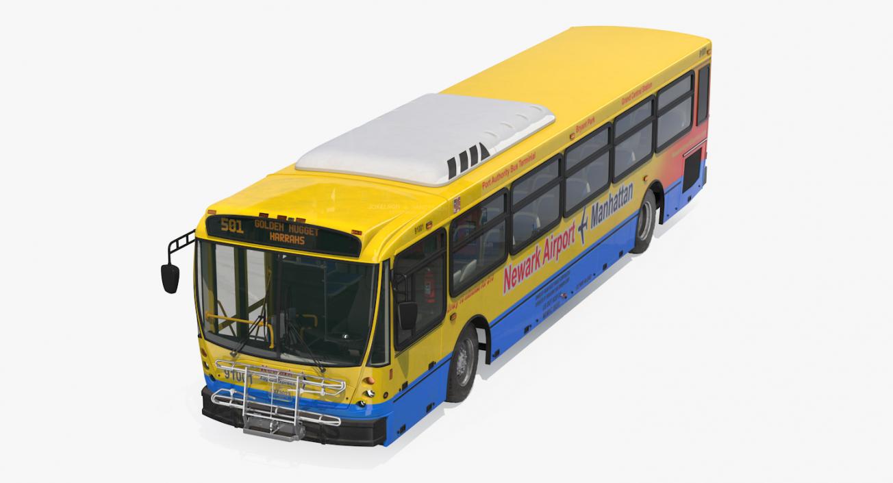 3D Bus Nabi Model 416 NYC Airport Express model