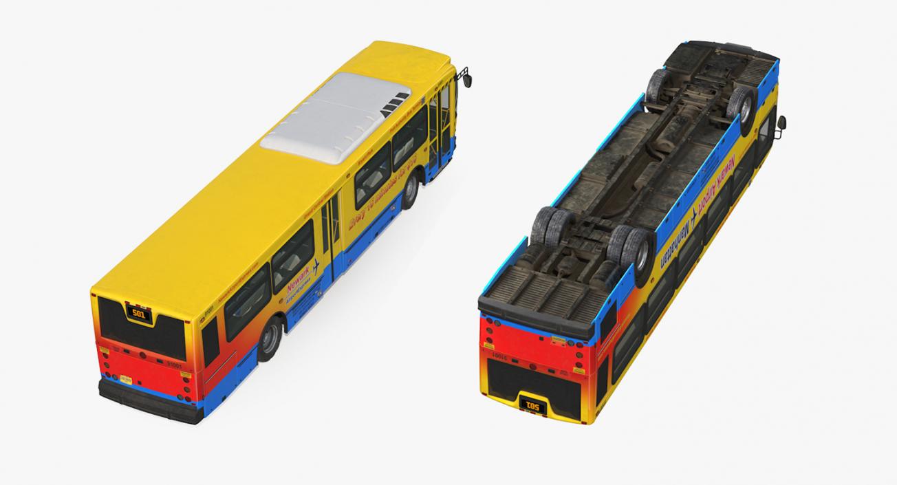 3D Bus Nabi Model 416 NYC Airport Express model