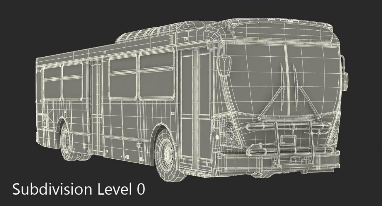 3D Bus Nabi Model 416 NYC Airport Express model