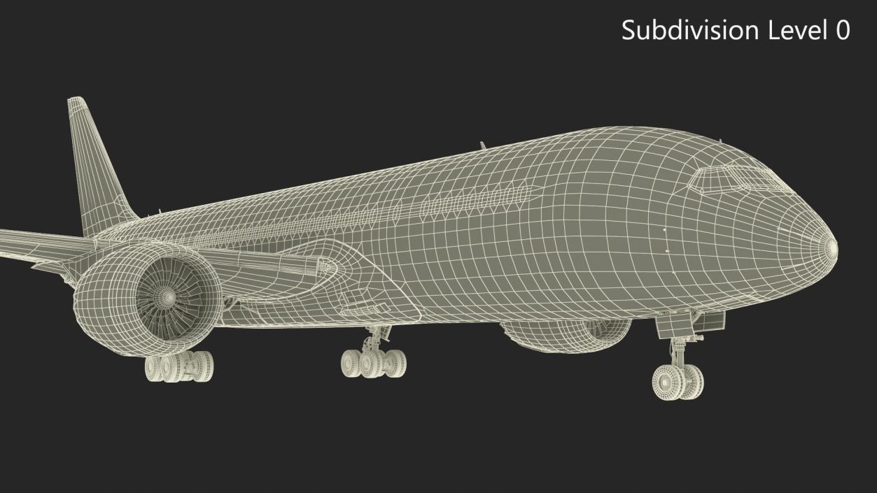 3D Boeing 787-8 Dreamliner ANA Livery Rigged